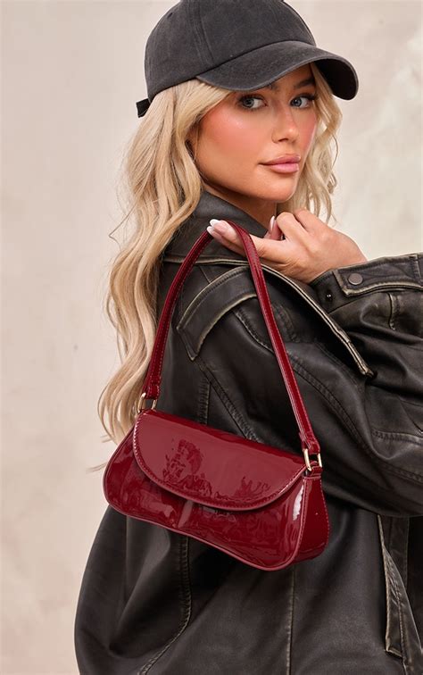 cherry red shoulder bag